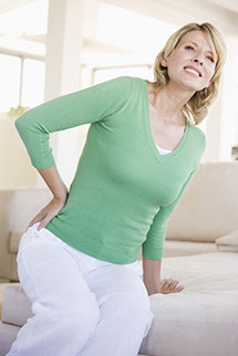 a woman experiencing hip pain